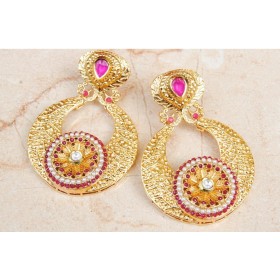 Bold Gold Matte Earrings